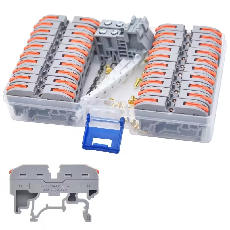 DIN Rail Terminal Block 20 pcs Set