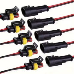 10pcs 2-Pin Electrical Wire Connector Set